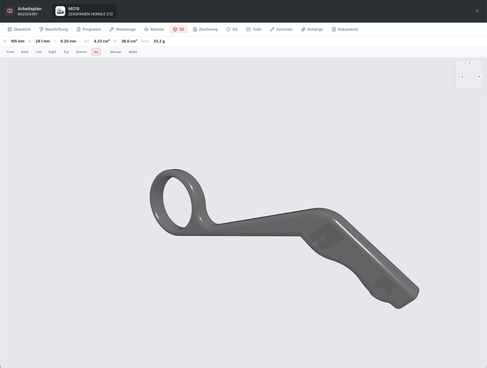 Arbeitsplan 3D